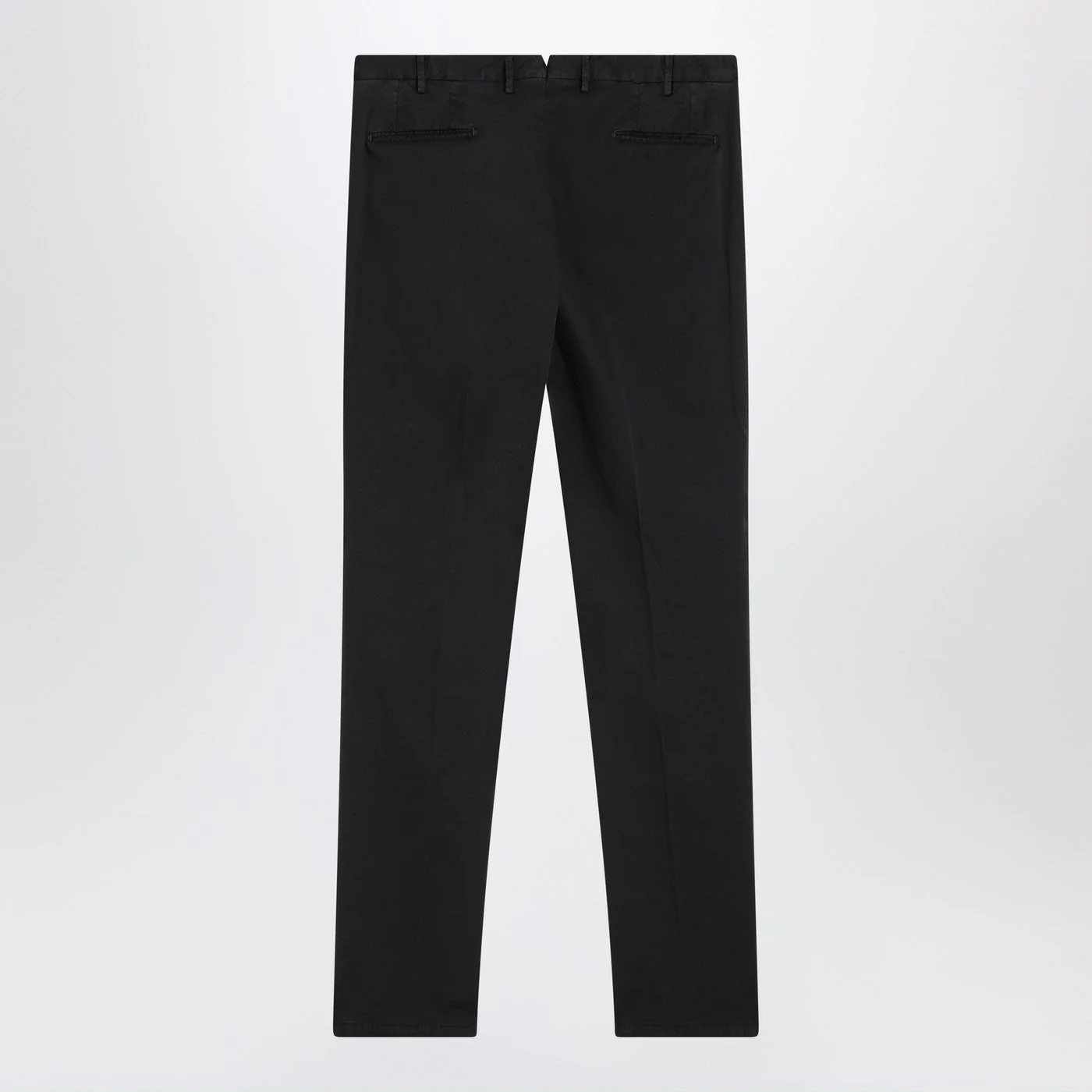 Santaniello Black Trousers In Cotton Men - Image 2
