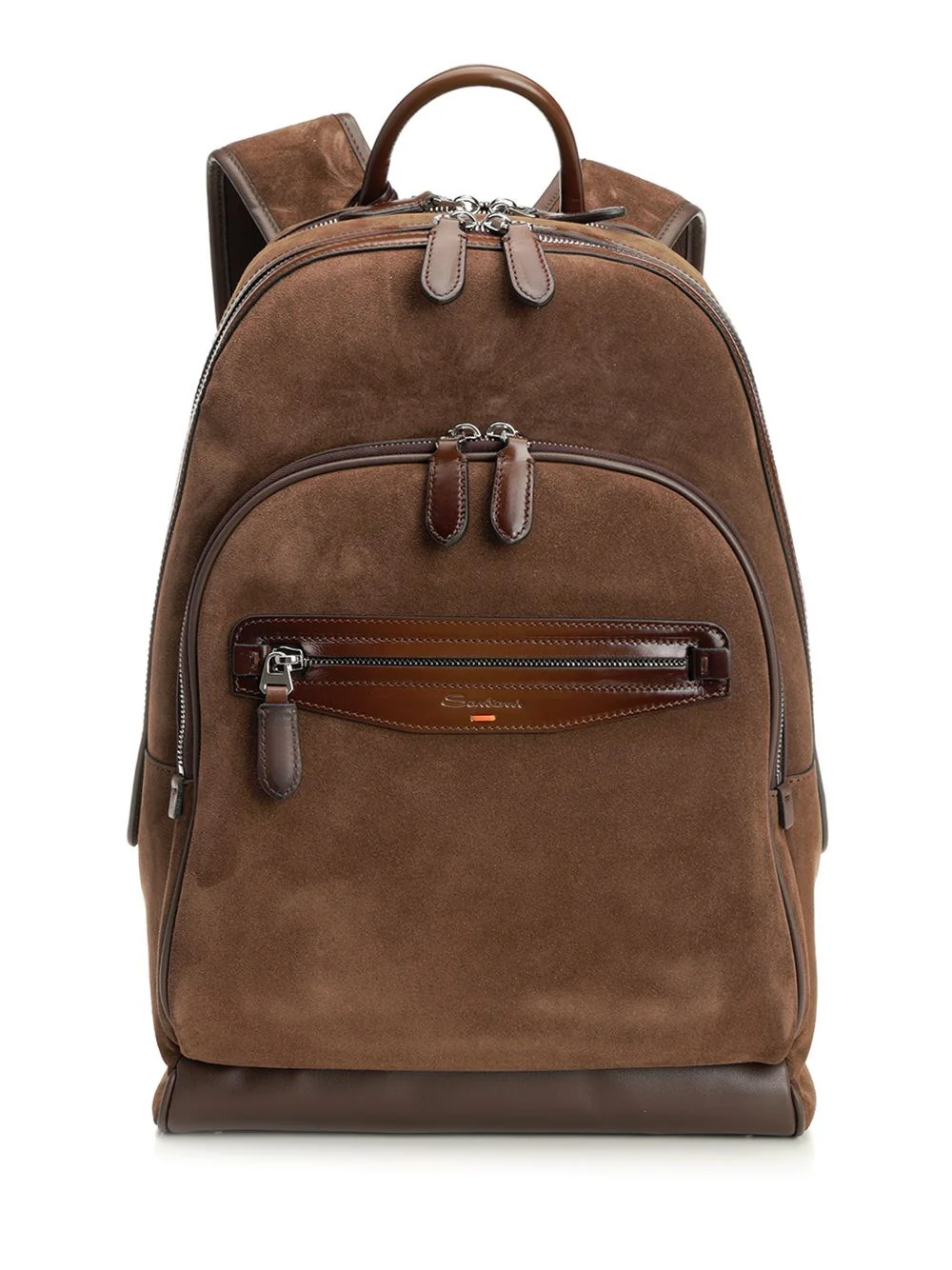 Santoni Men Suede Backpack