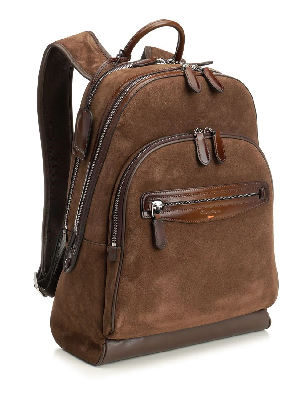 Santoni Men Suede Backpack - Image 2