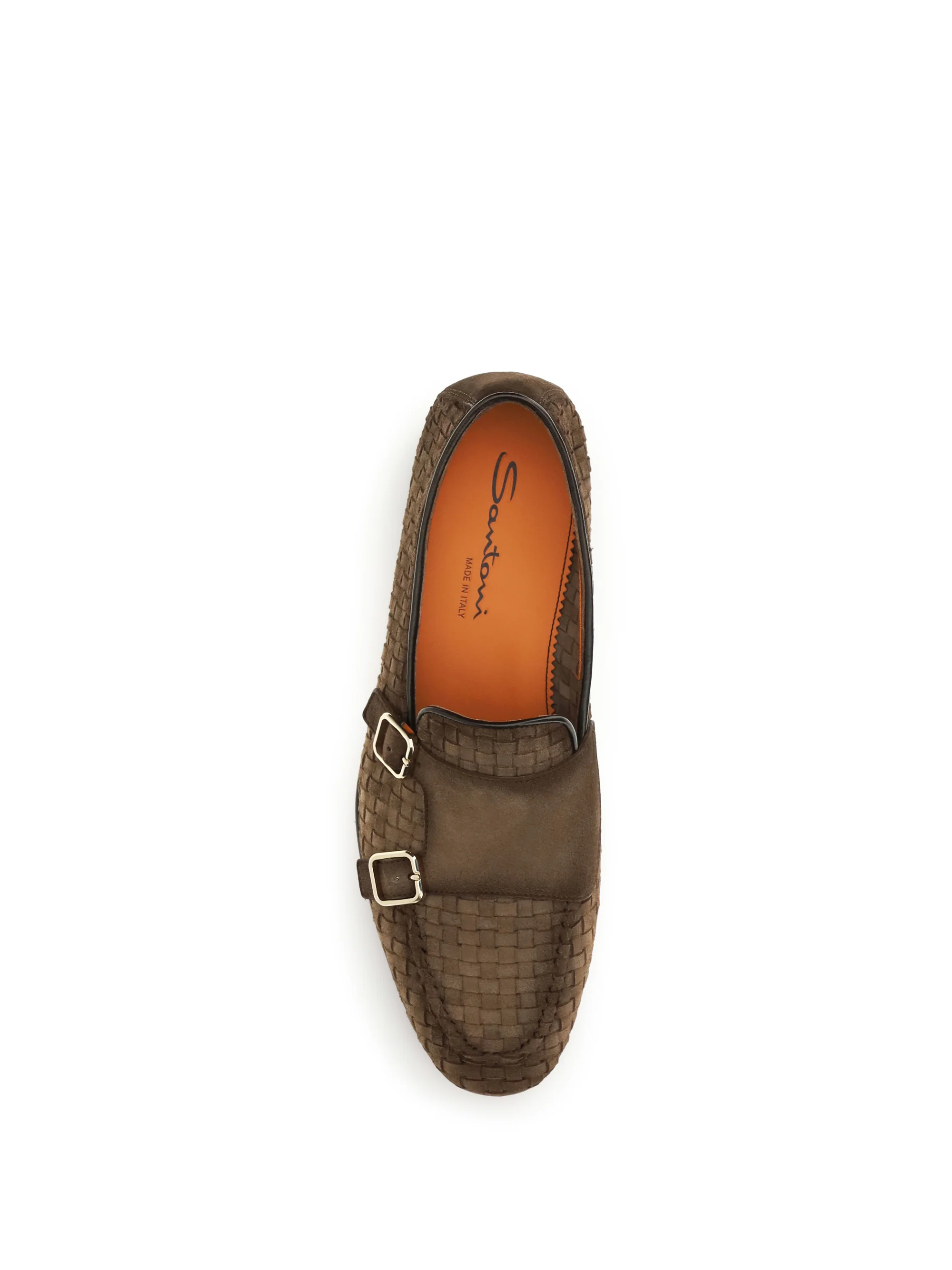 Santoni Men Woven Leather Loafers - Image 4