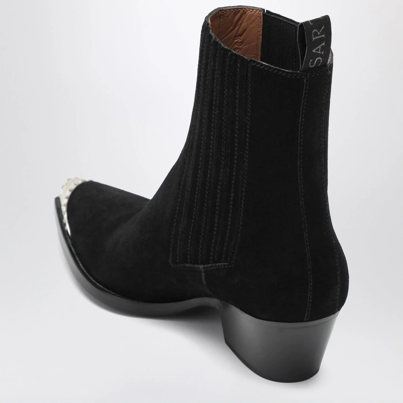 Sartore Black Suede Wax Ankle Boot Women - Image 2