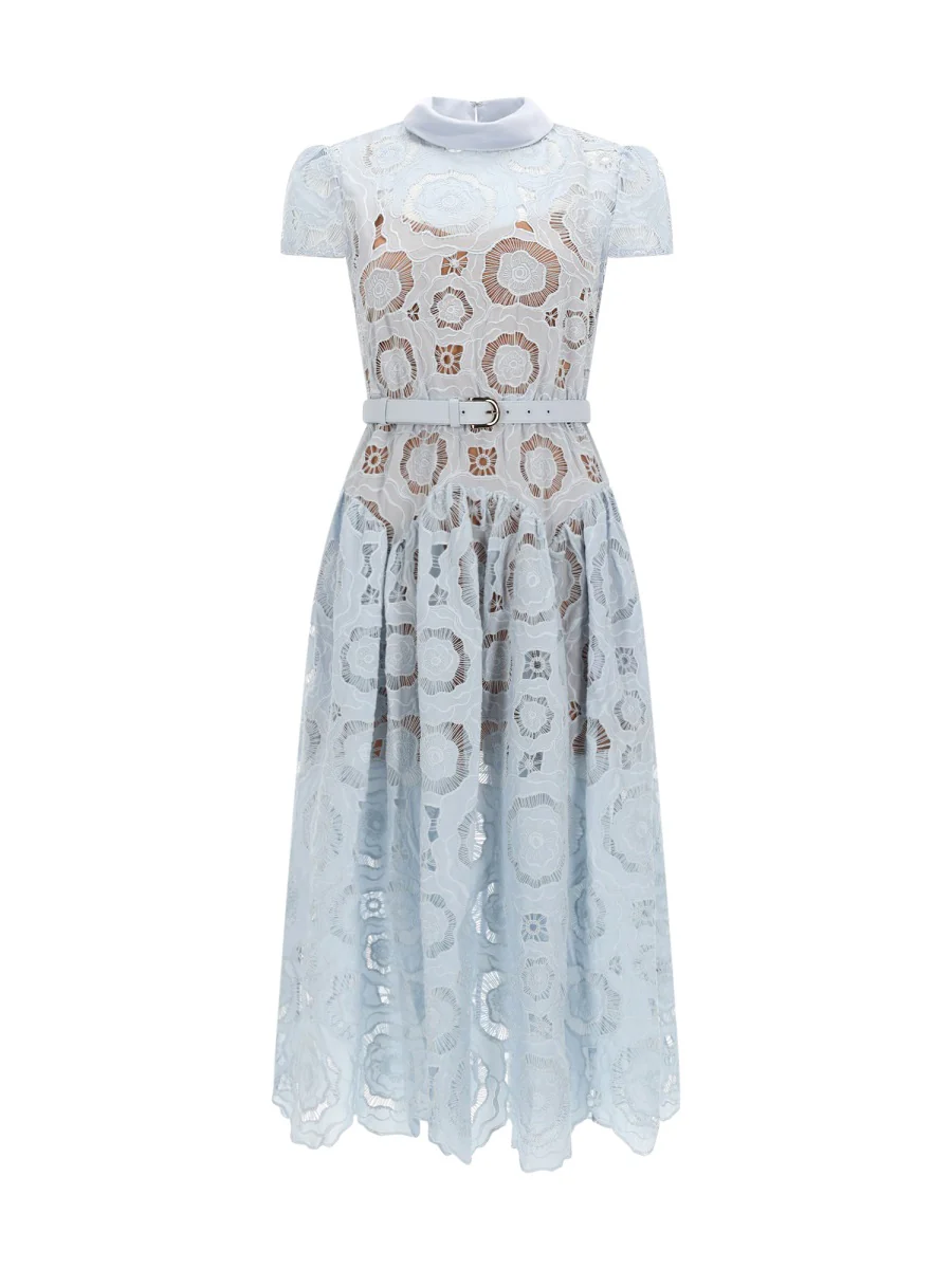 Self-Portrait Women Lace Midi Dress