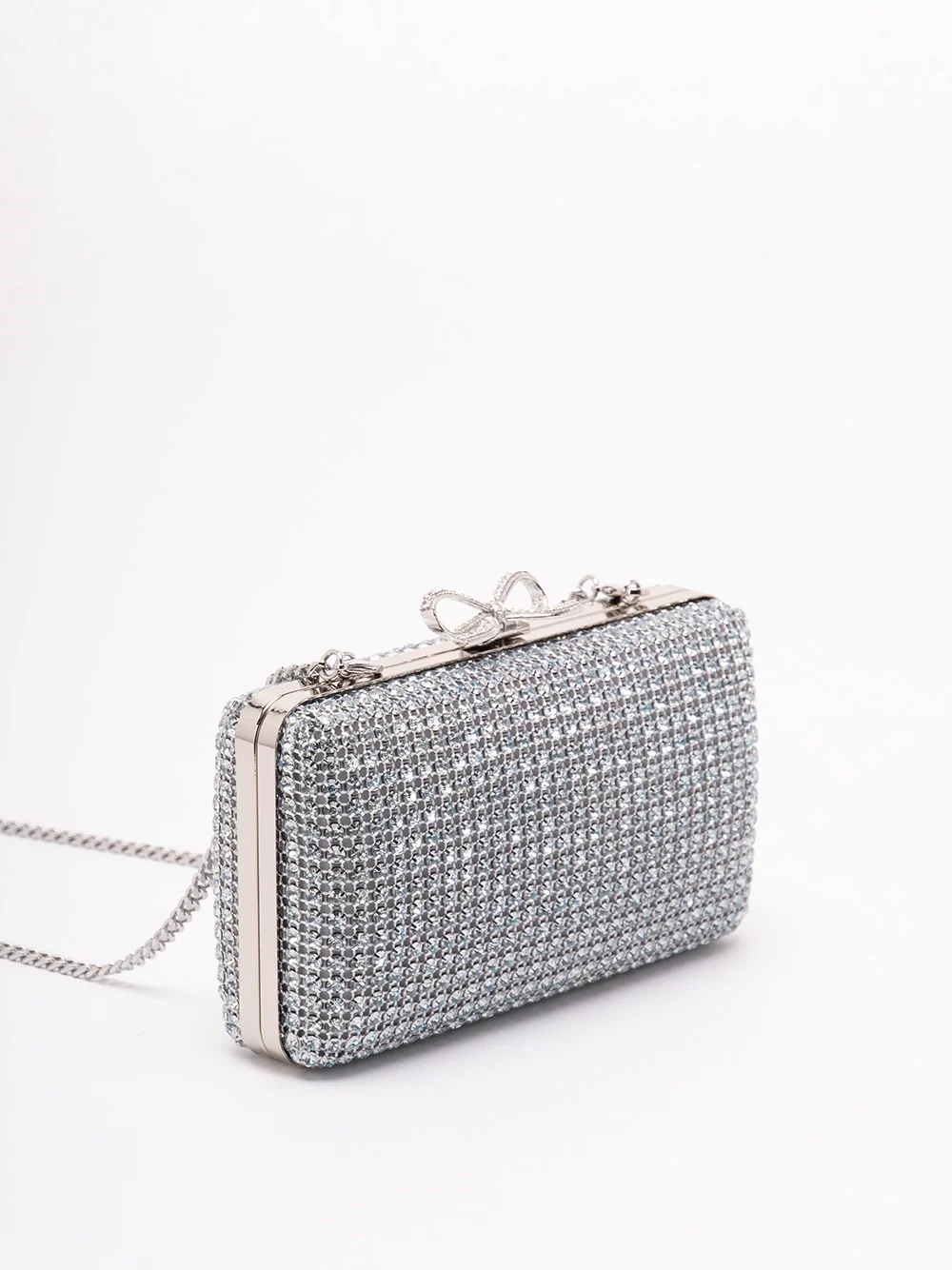Self-Portrait Women Crystal Chainmail Clutch Bag - Image 3