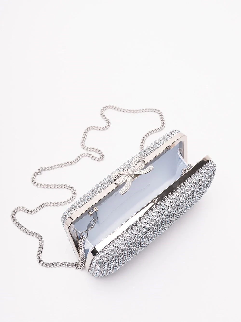 Self-Portrait Women Crystal Chainmail Clutch Bag - Image 5