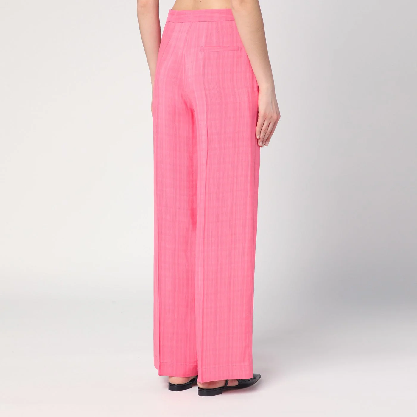 Semicouture Pink Viscose Marlee Trousers Women - Image 2