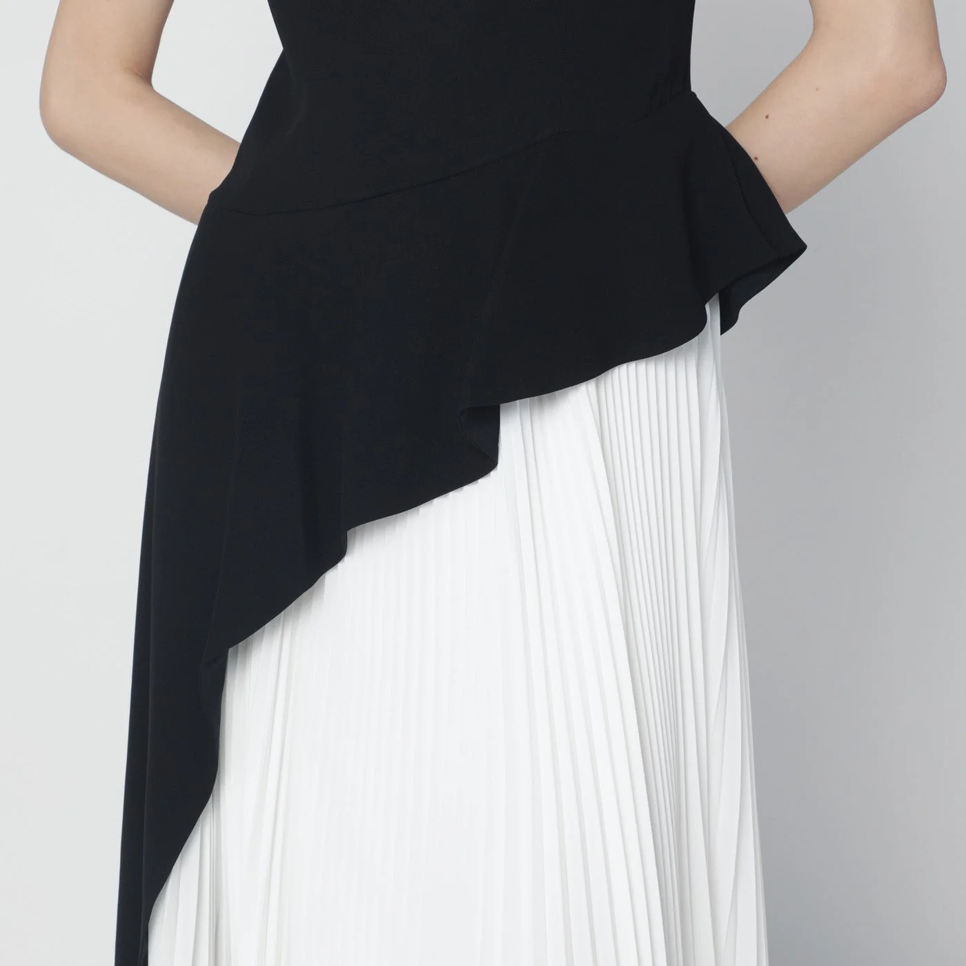 Simkhai Zayla Black And White Pleated Dress Women - Image 2