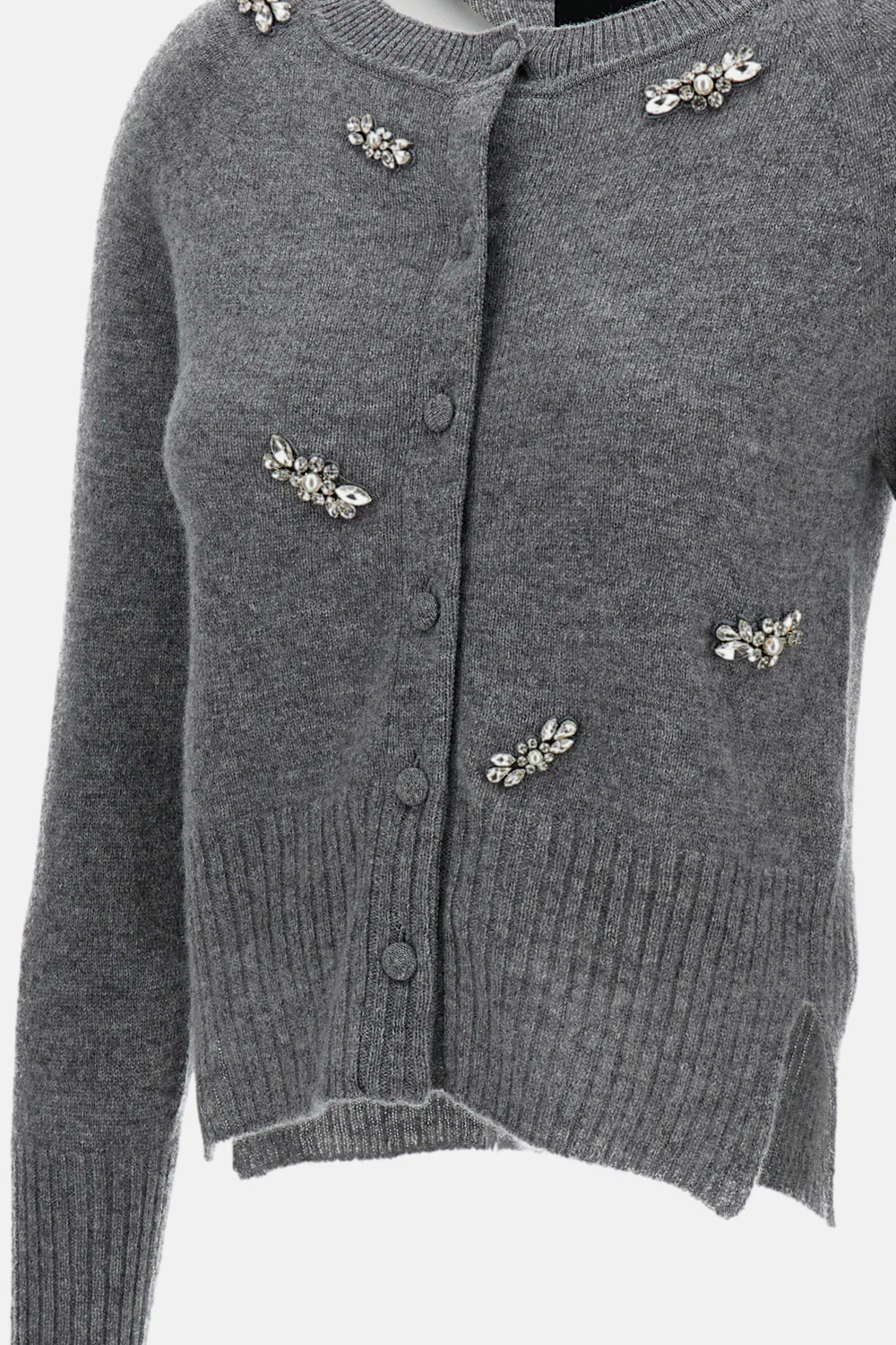 Simone Rocha Women Cashmere Cardigan With Crystals - Image 3