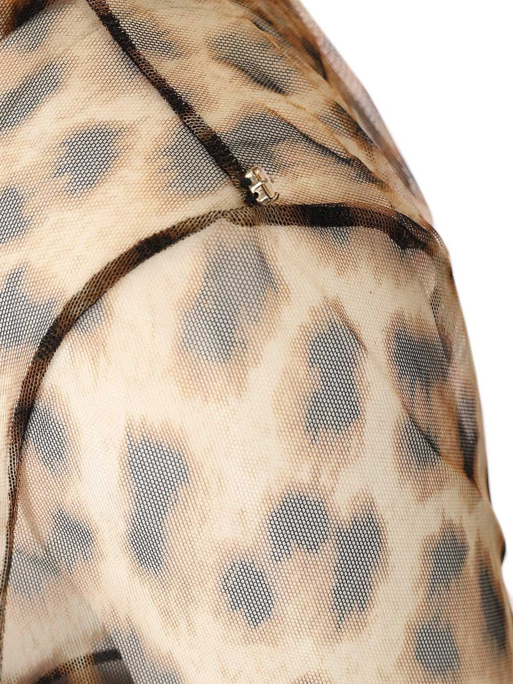 Sportmax Women Bi-Material Animalier Top - Image 5