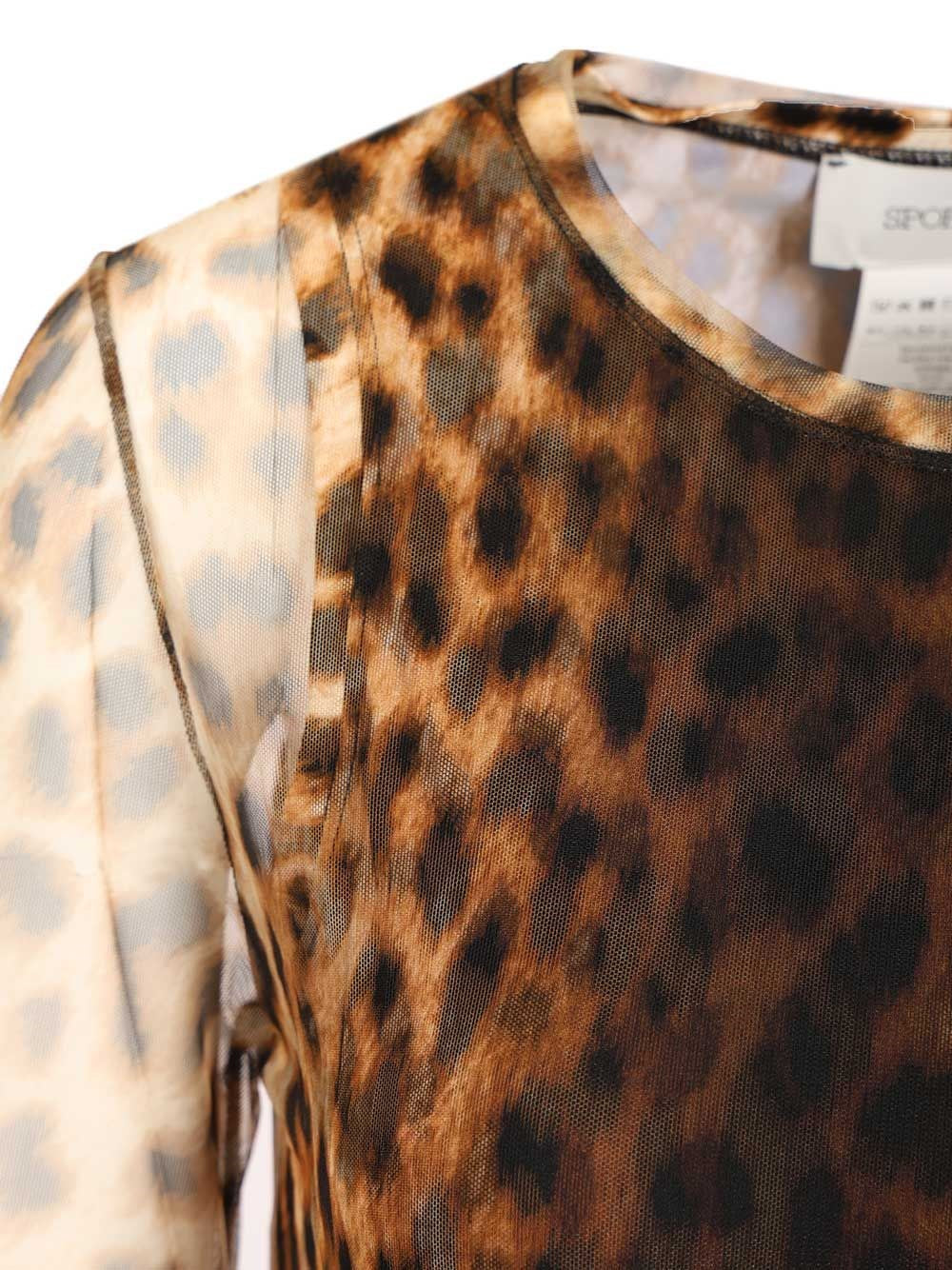 Sportmax Women Bi-Material Animalier Top - Image 6