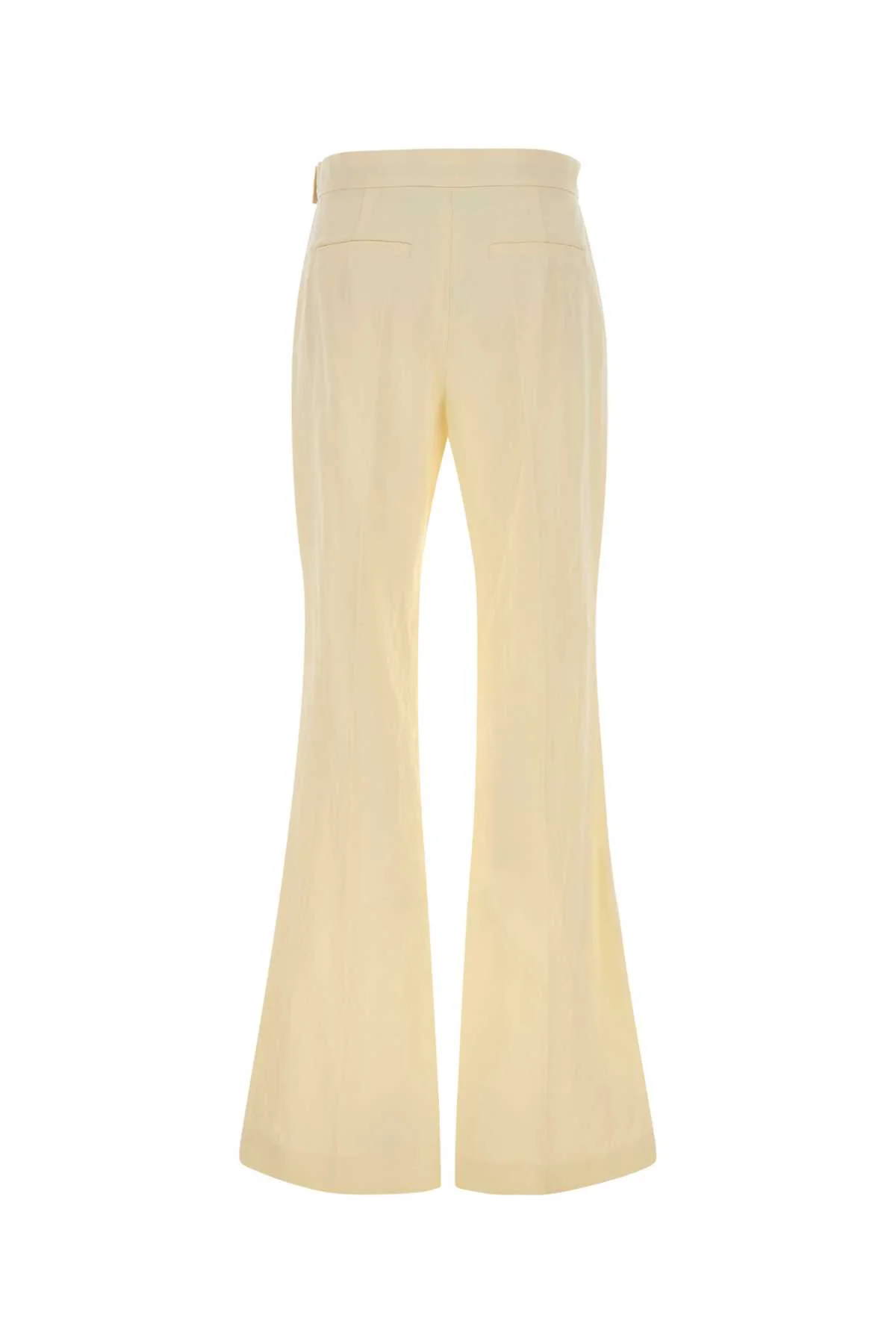 Sportmax Women Pastel Yellow Viscose Blend Piacere Pant - Image 2