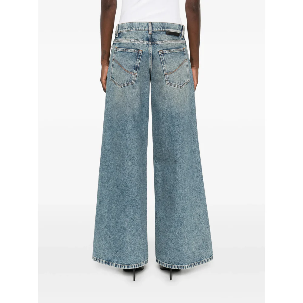 Stella Mccartney Blue Denim - Wide-Leg Jeans Women - Image 4