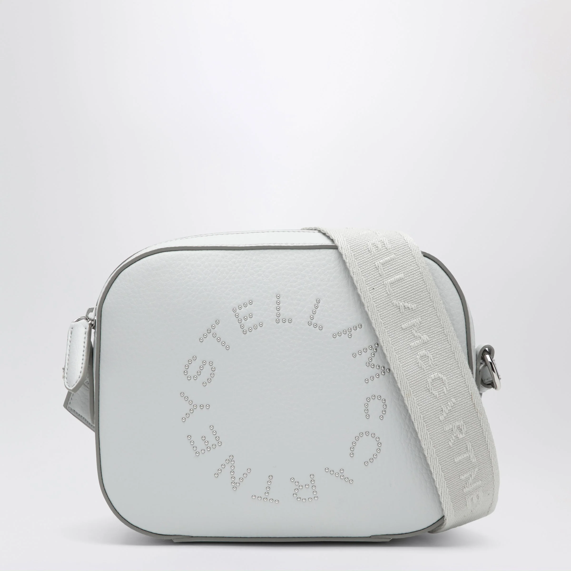 Stella Mccartney Pearl Grey Camera Bag With Logo And Shoulder Strap Women