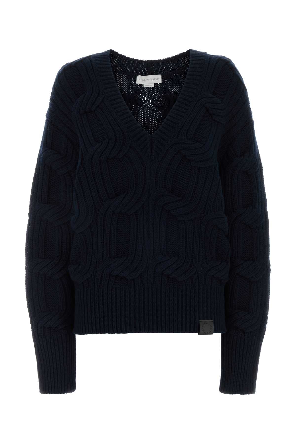 Stella Mccartney Women Midnight Blue Wool Sweater