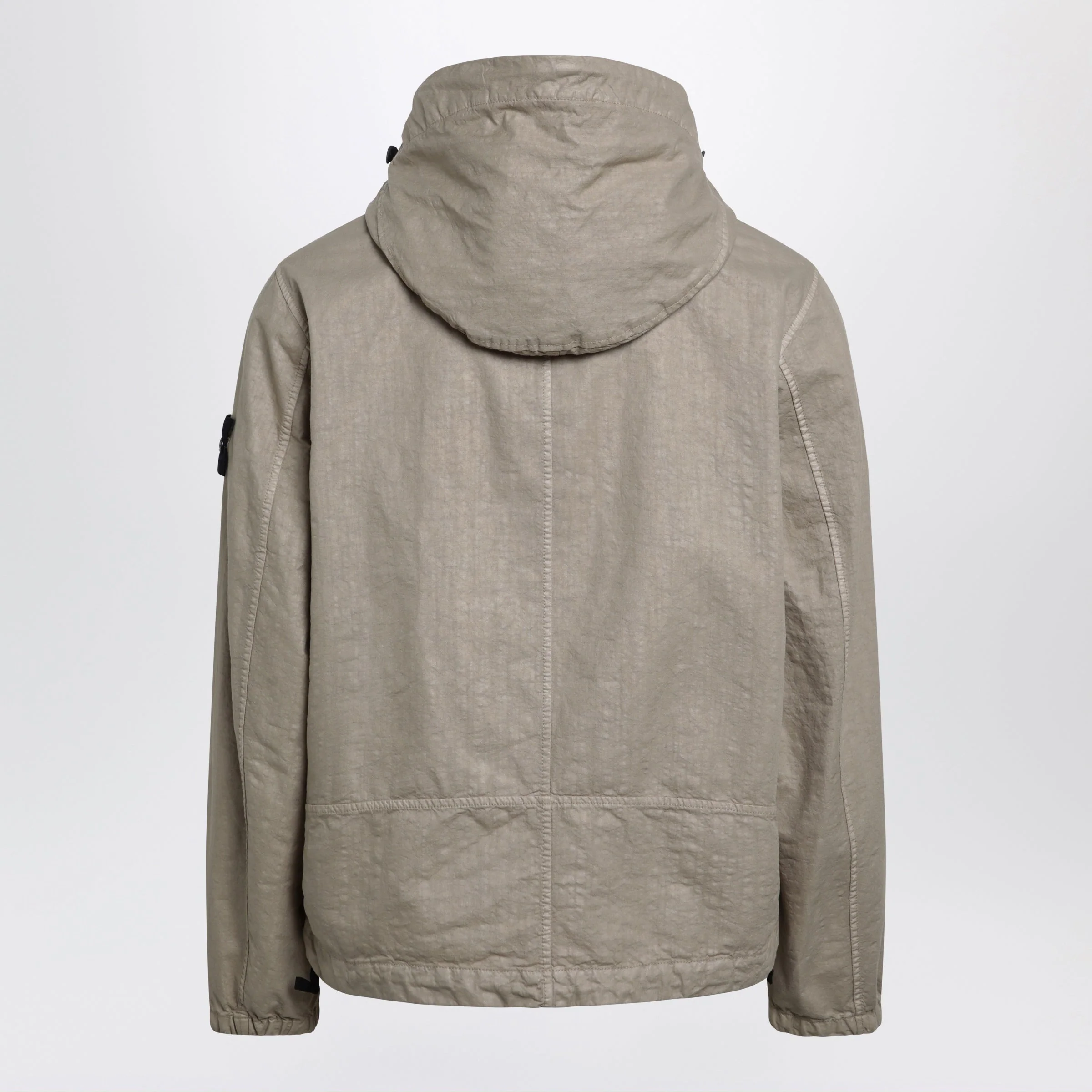 Stone Island Beige Nylon Zip Jacket Men - Image 2