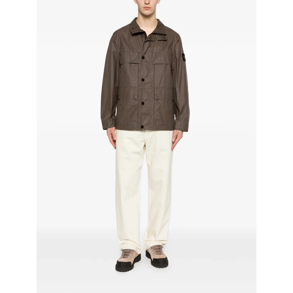 Stone Island Brown Jackets - Shirt Jackets Men - Image 2