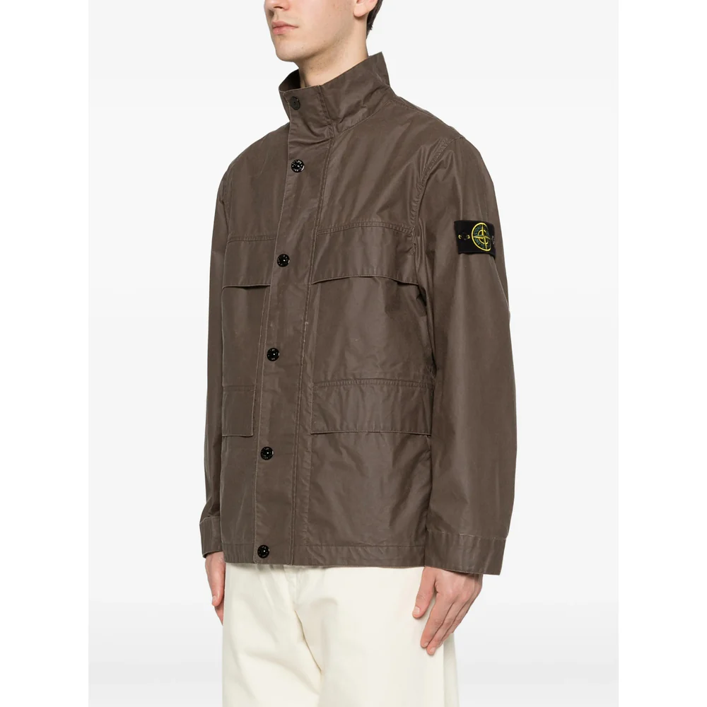 Stone Island Brown Jackets - Shirt Jackets Men - Image 4