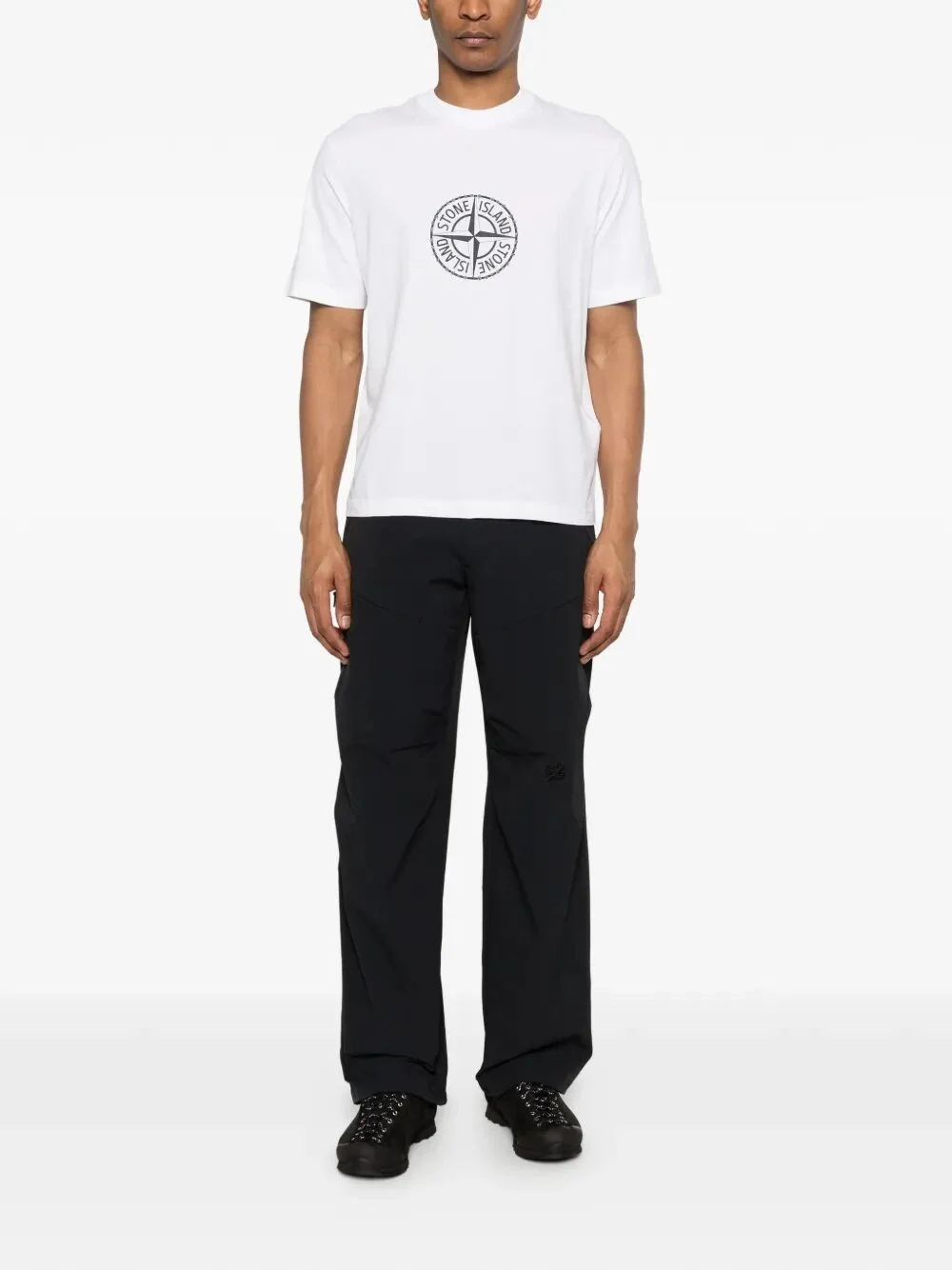 Stone Island Men `All Around Compass` Print T-Shirt - Image 2