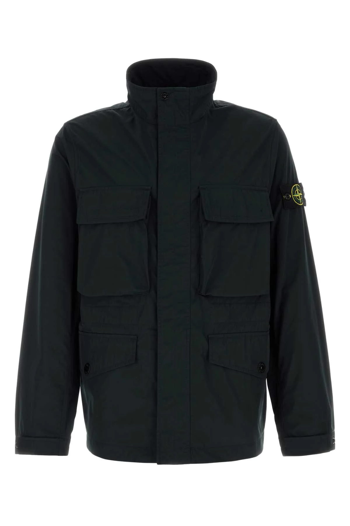 Stone Island Men Black Polyester Jacket
