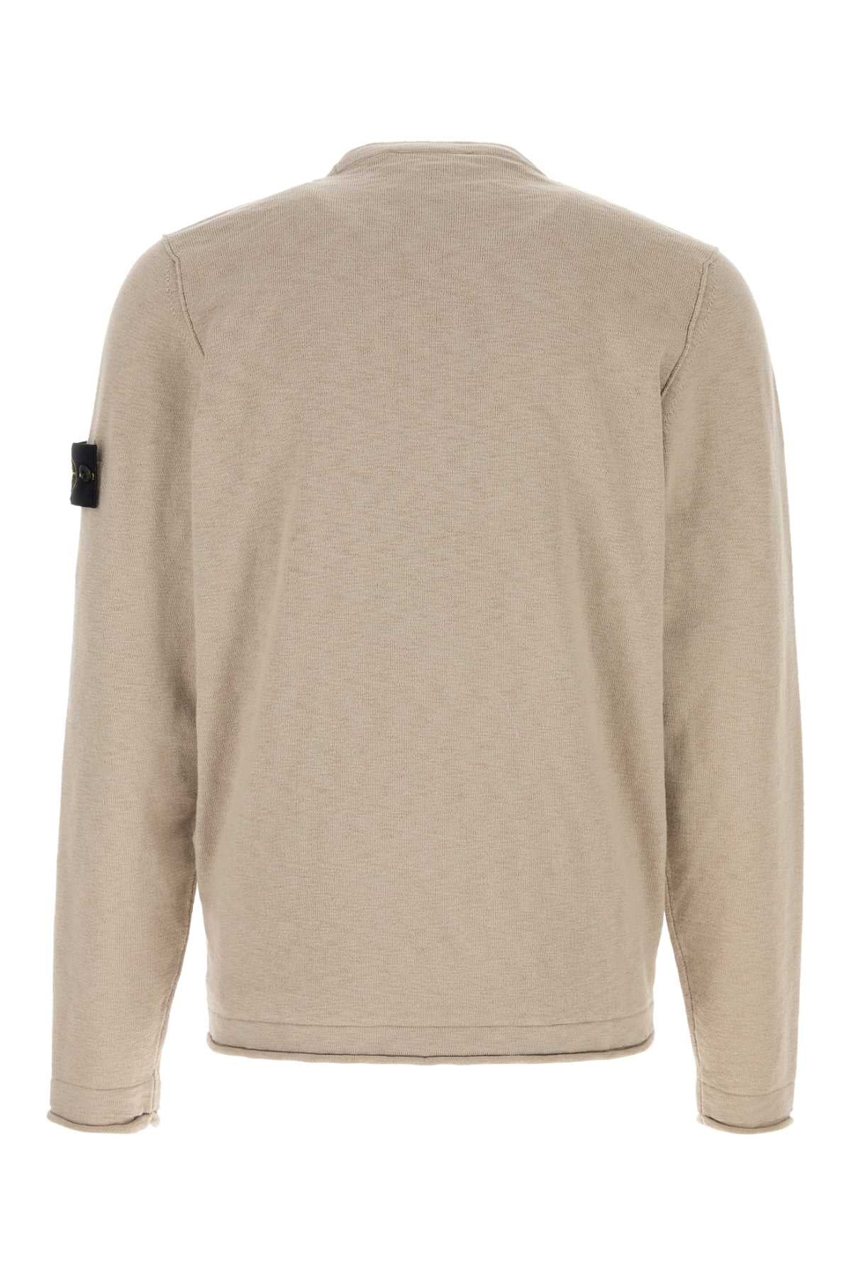 Stone Island Men Cappuccino Cotton Blend Sweater - Image 2
