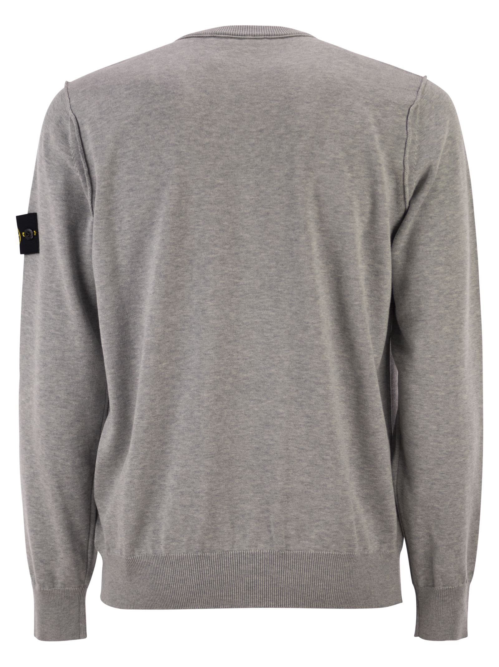 Stone Island Men Crew Neck Jumper With Small Lapel - Image 2