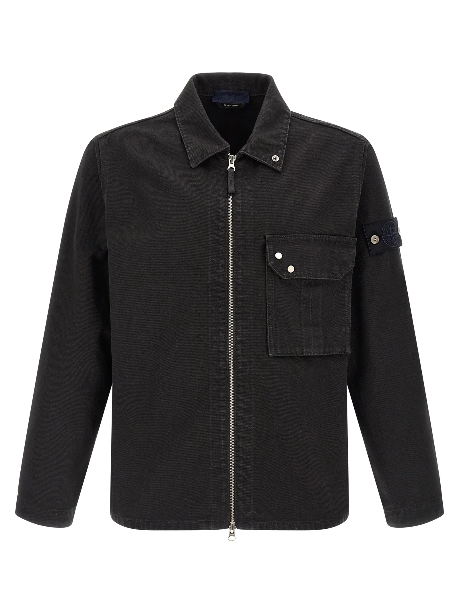 Stone Island Men Denim Overshirt