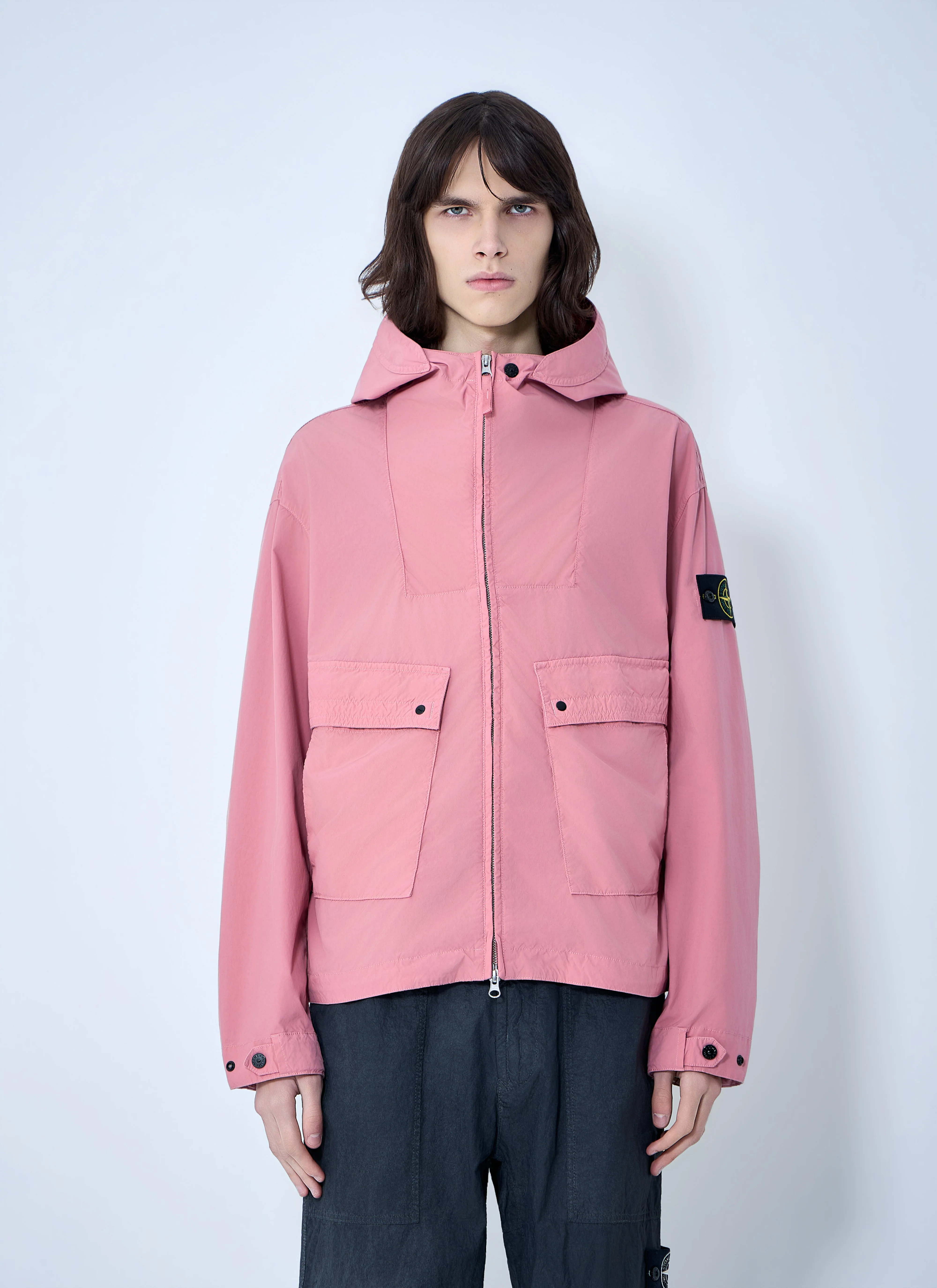 Stone Island Men Hooded Zip Jacket