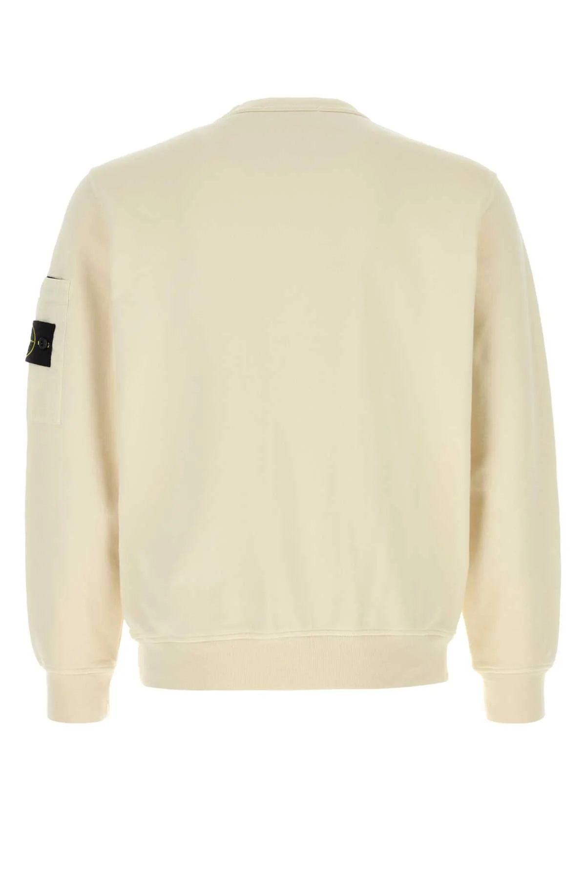 Stone Island Men Ivory Cotton Sweatshirt - Image 2
