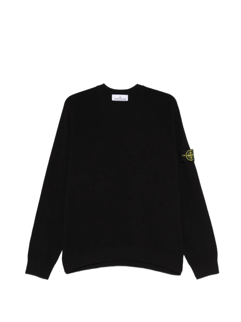 Stone Island Men Logo Cotton Crewneck Sweater