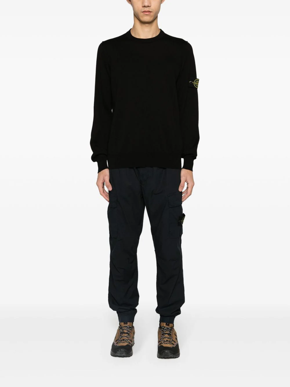 Stone Island Men Cotton Crewneck Sweater - Image 4