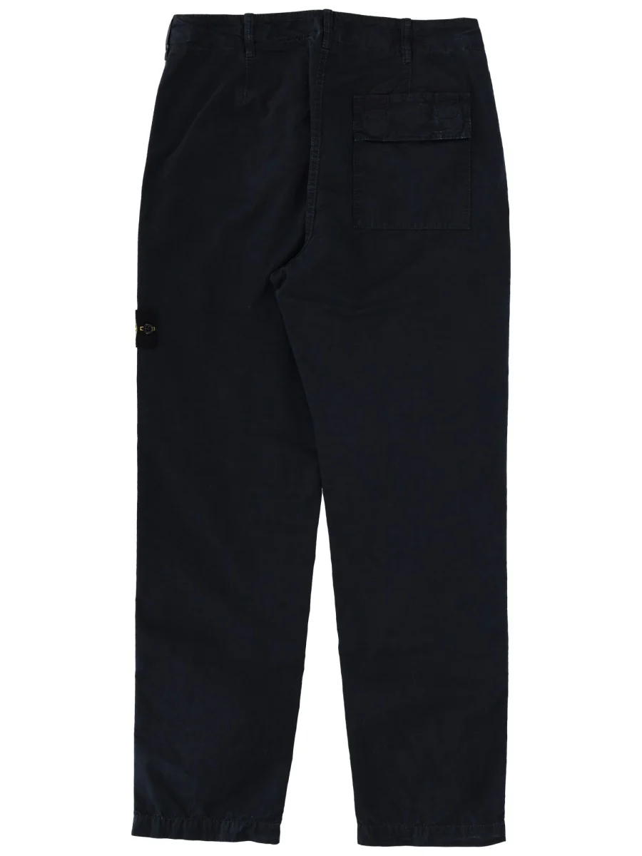 Stone Island Men Pants With Logo Patch - Image 3