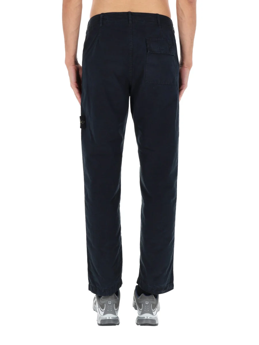 Stone Island Men Pants With Logo Patch - Image 5