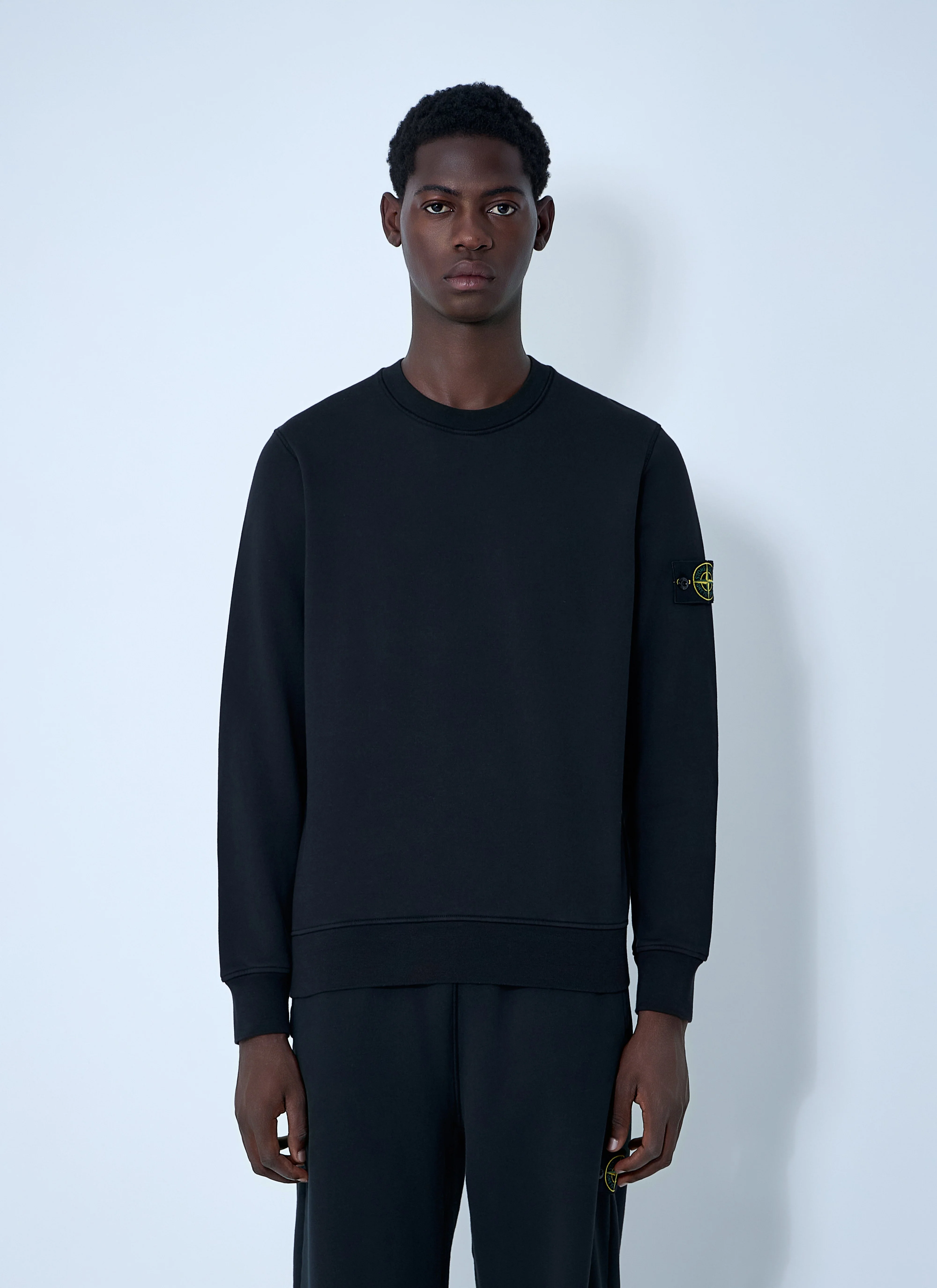 Stone Island Men Logo Patch Sweatshirt