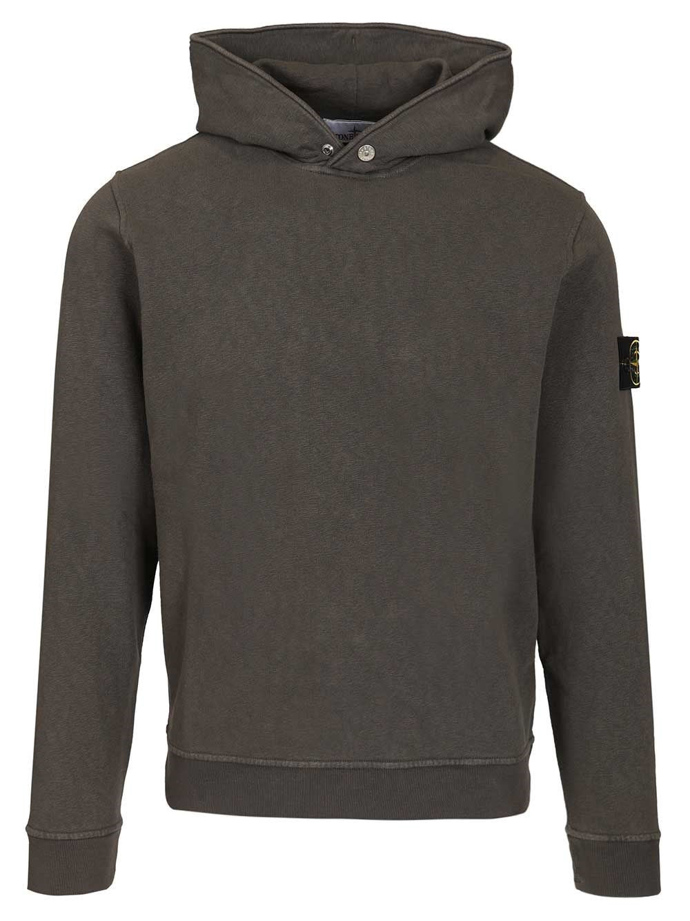 Stone Island Men Malfilé Cotton Sweatshirt