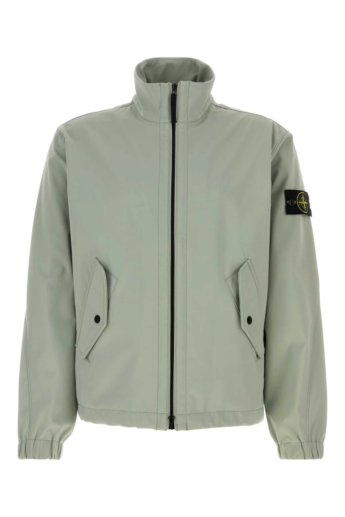 Stone Island Men Mint Green Stretch Polyester Jacket