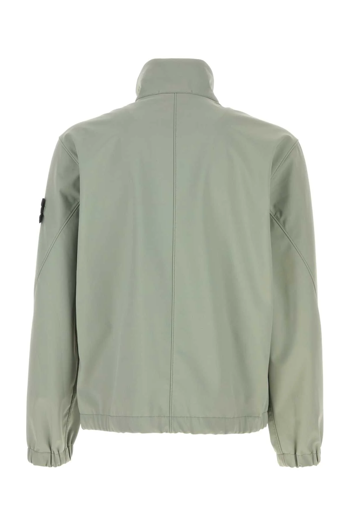 Stone Island Men Mint Green Stretch Polyester Jacket - Image 2