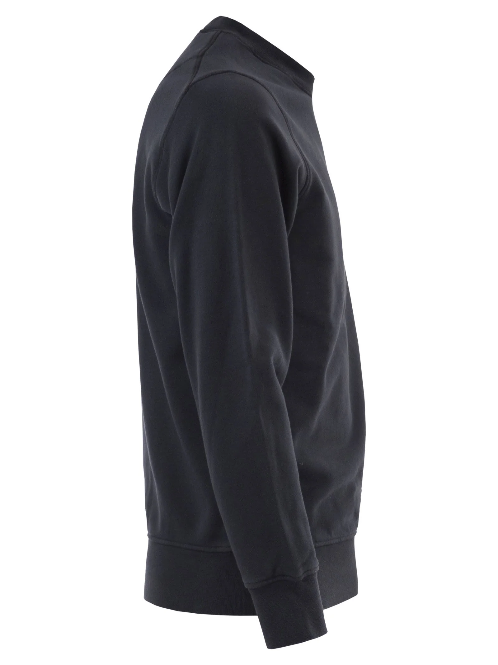 Stone Island Men Regular Fit Crew Neck Sweatshirt With Raglan Sleeves - Image 3