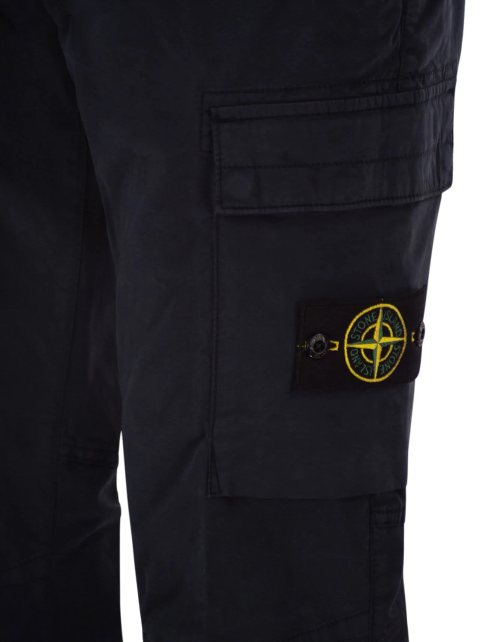 Stone Island Men Regular Tapered Fit Cargo Trousers - Image 4