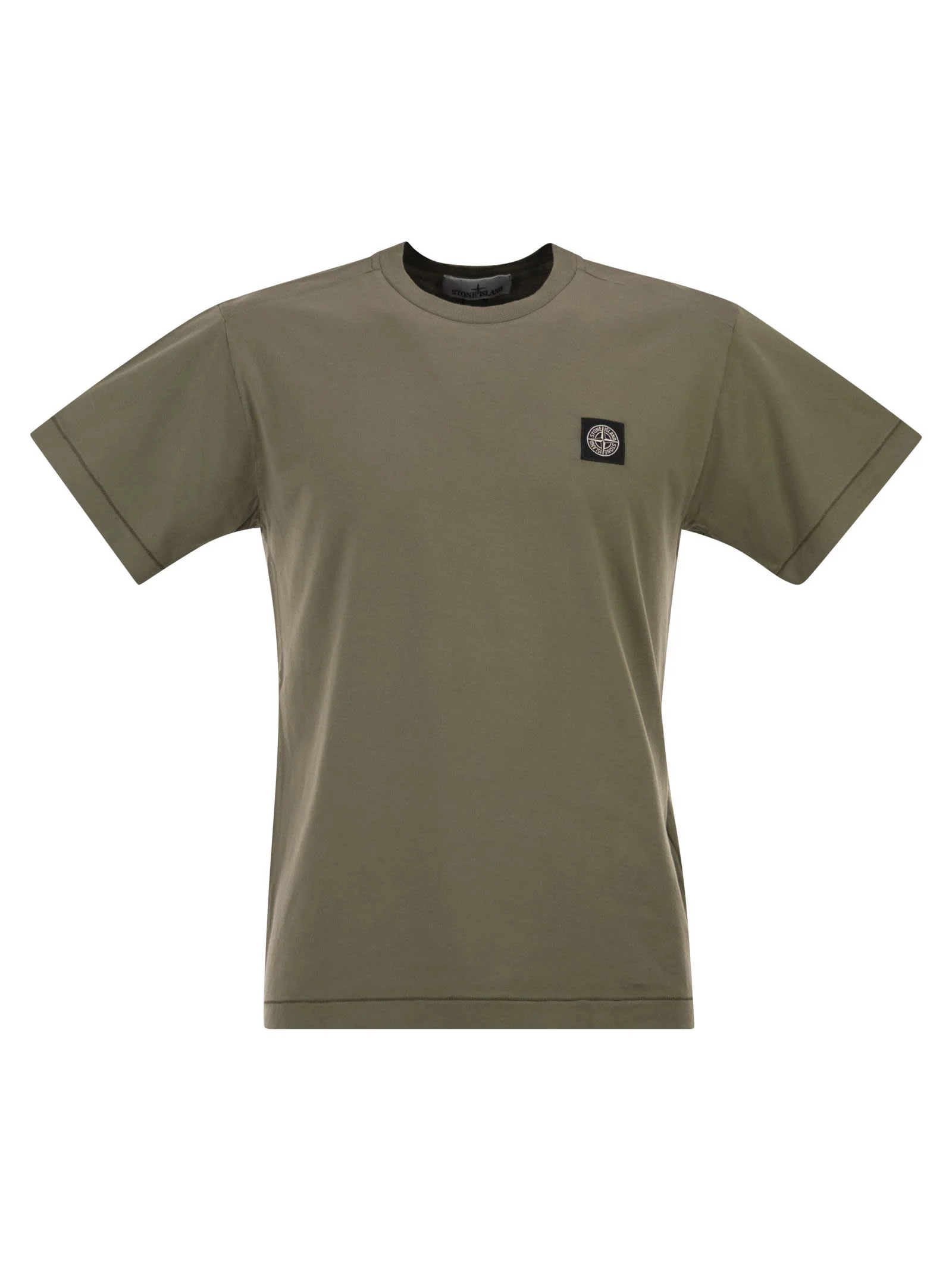 Stone Island Men Slim Fit T-Shirt With Compass Patch