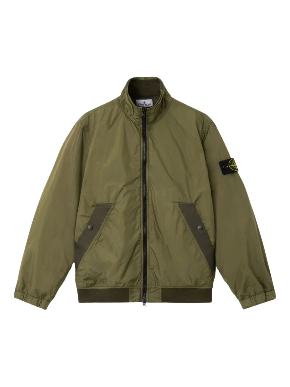 Stone Island Men Wool And Nylon Bomber Jacket - Image 2
