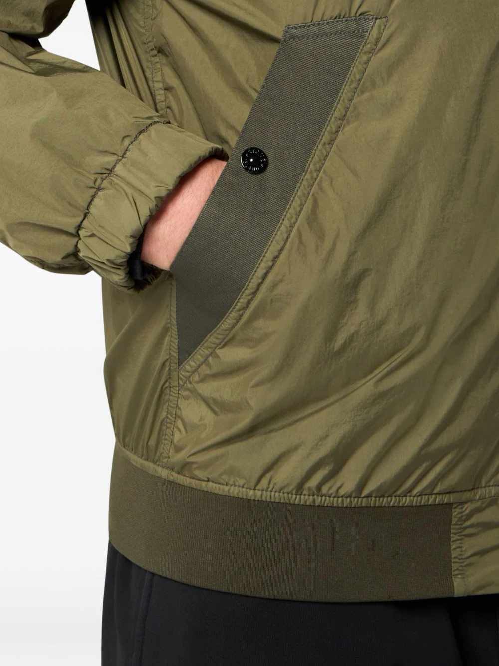 Stone Island Men Wool And Nylon Bomber Jacket - Image 5