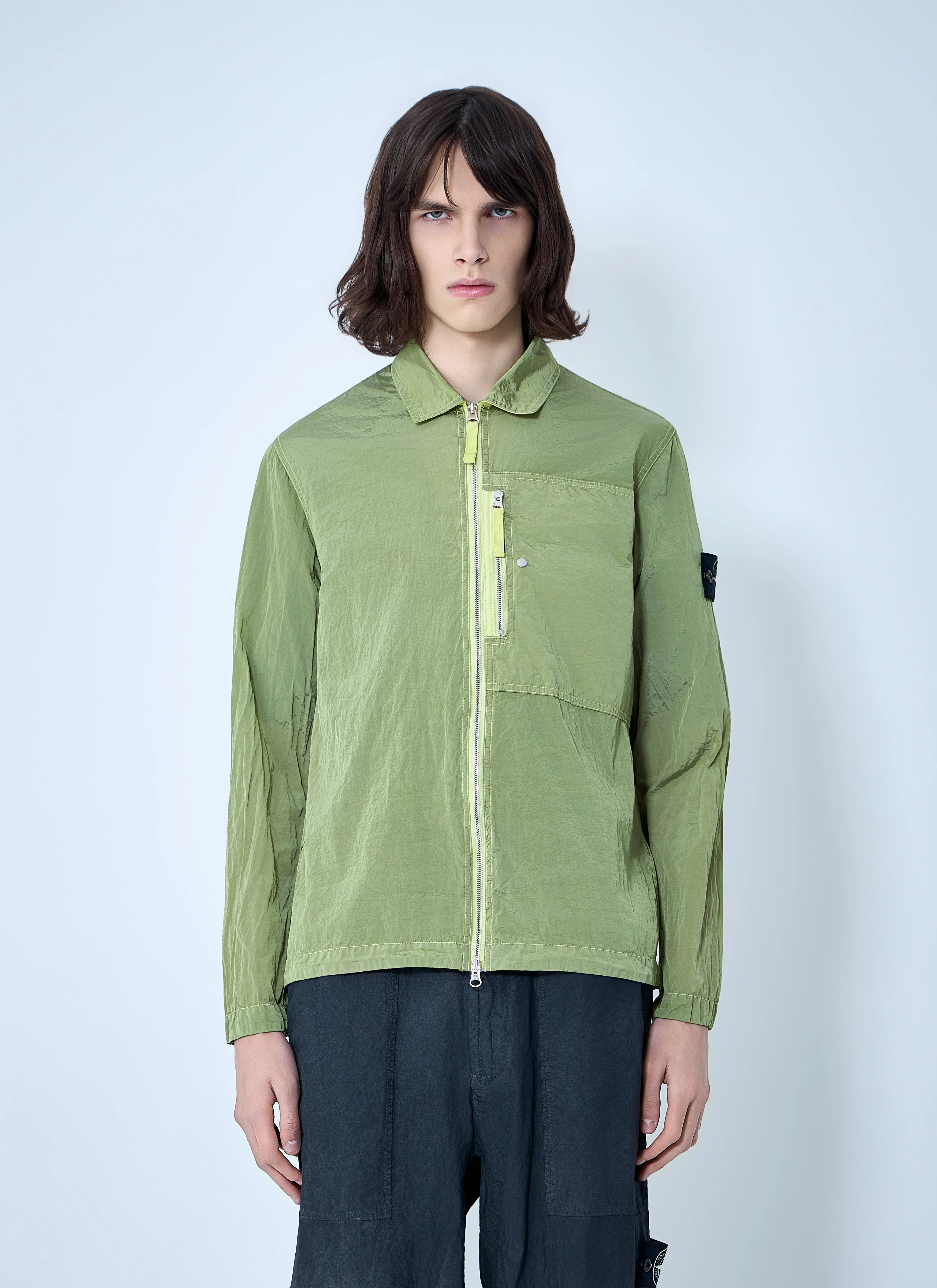 Stone Island Men Zip-Front Technical Jacket