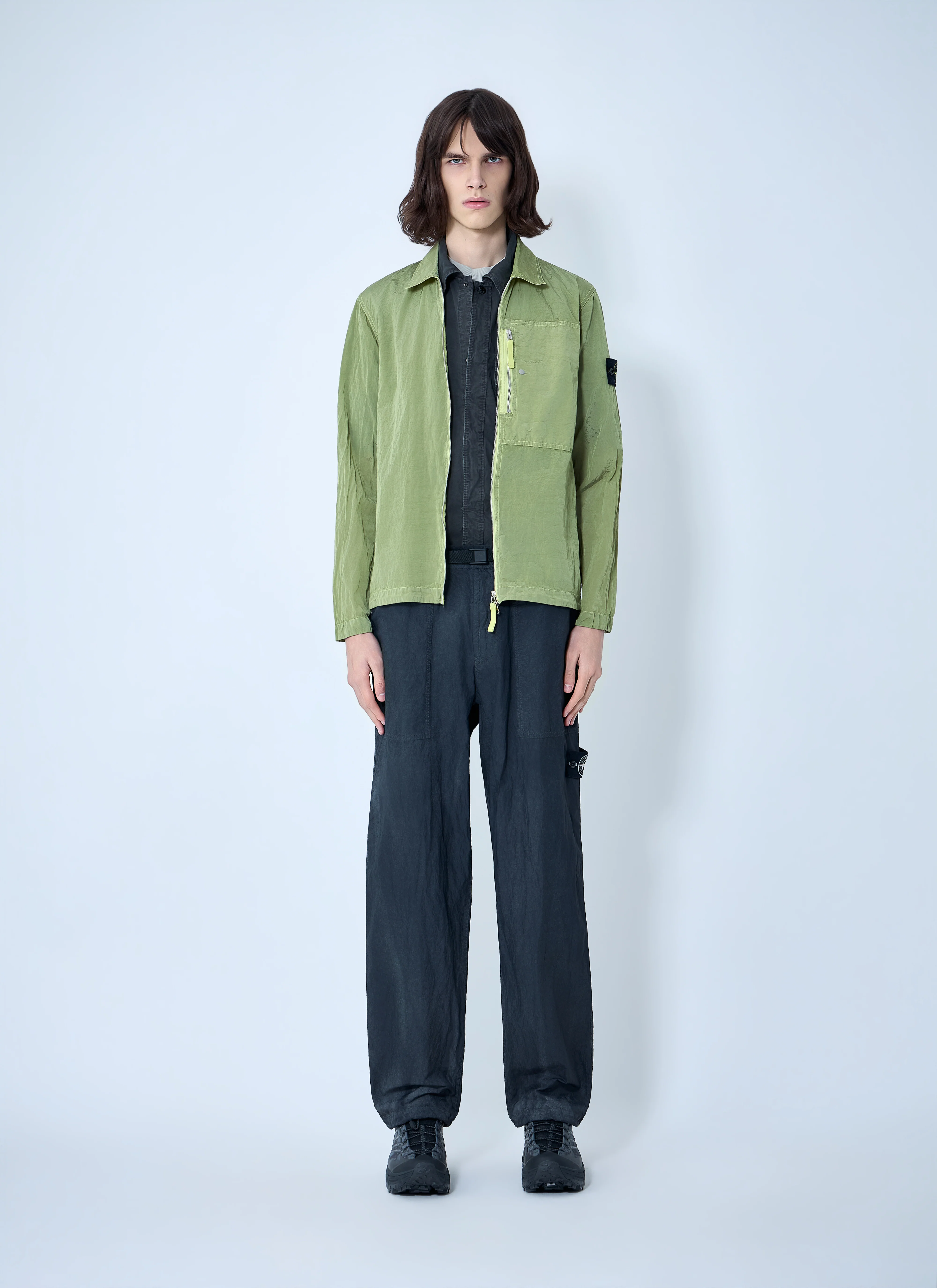 Stone Island Men Zip-Front Technical Jacket - Image 2