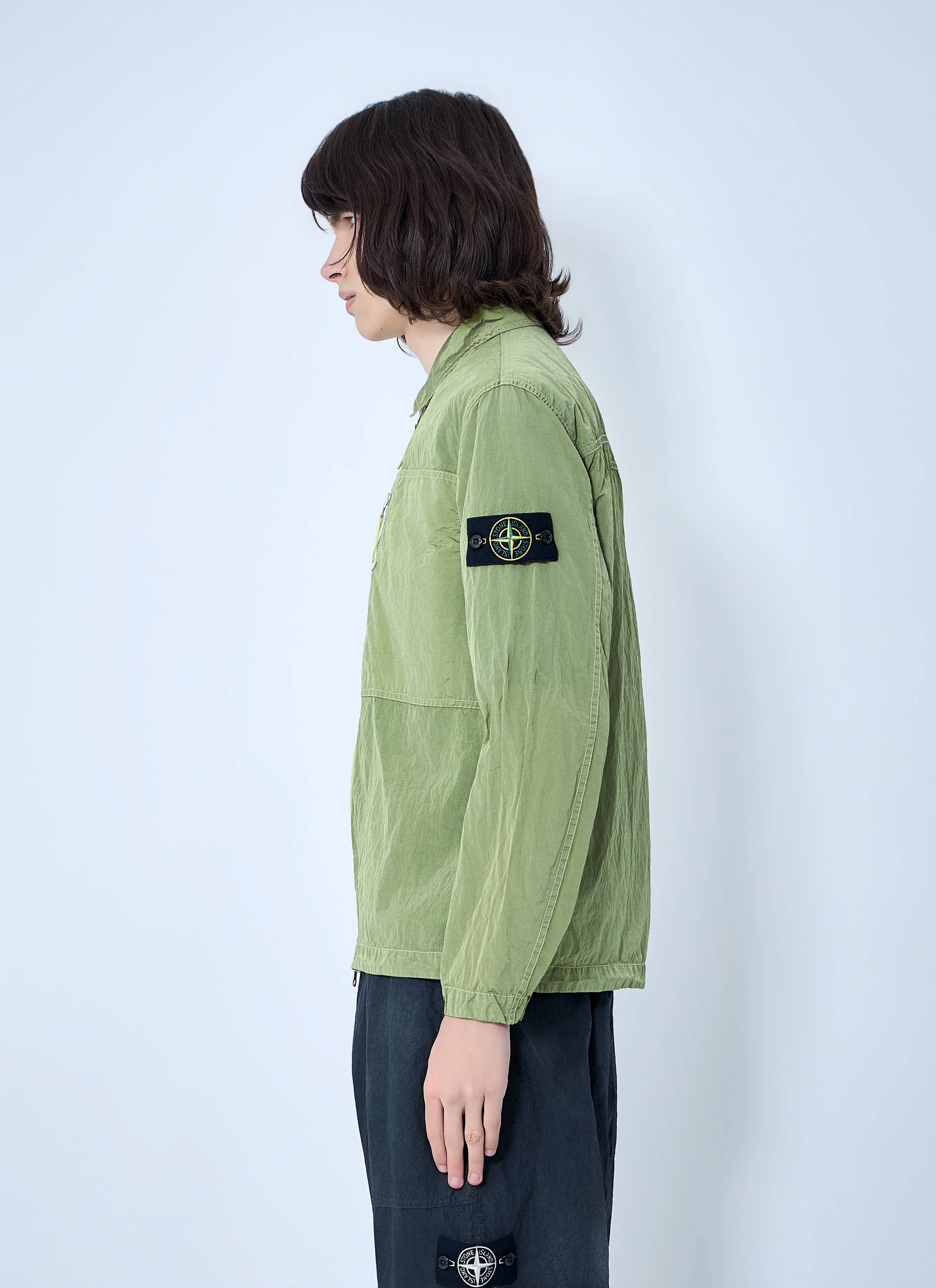 Stone Island Men Zip-Front Technical Jacket - Image 3