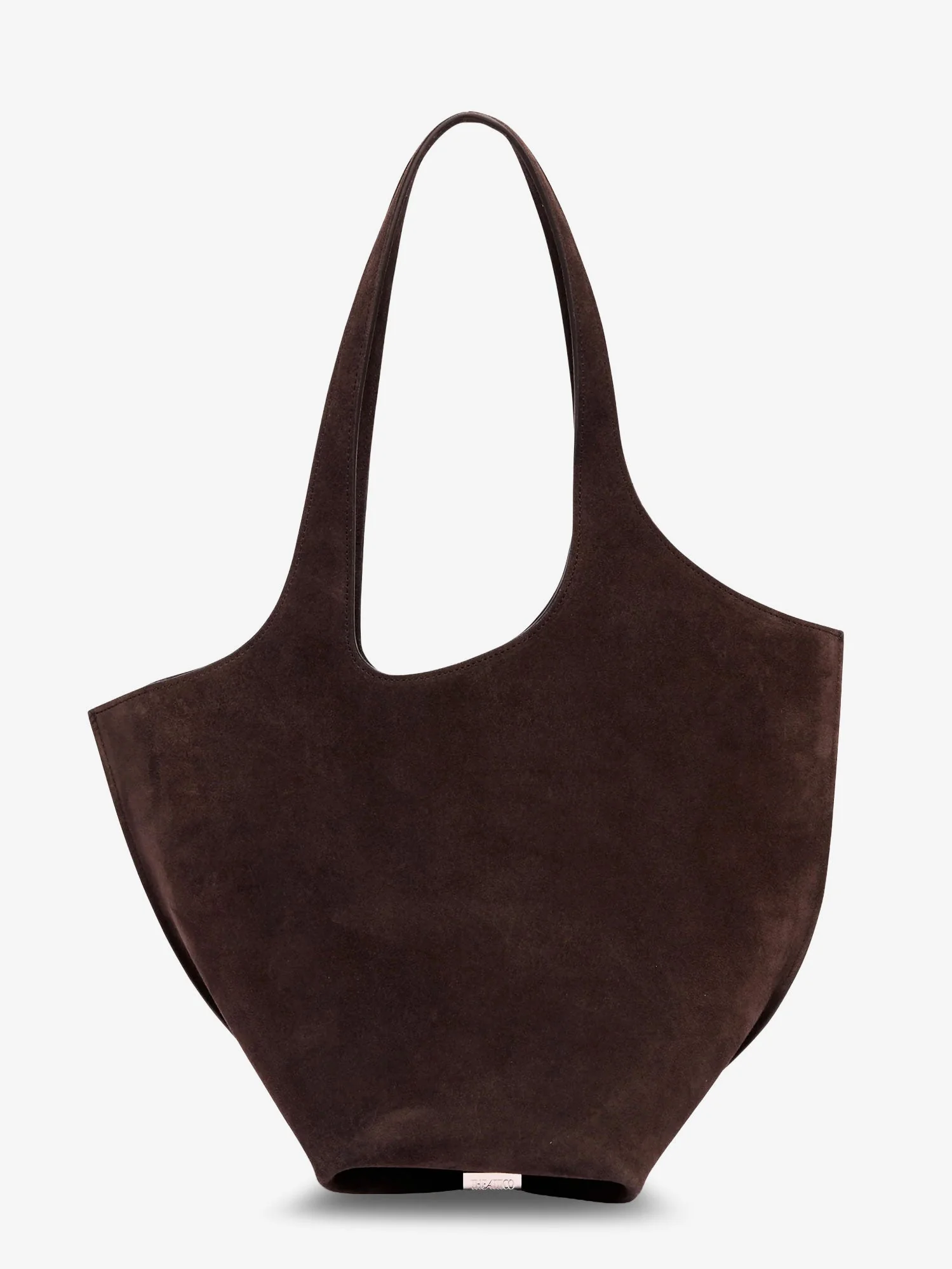 The Attico Women La Scoop Suede Shoulder Bag - Image 2