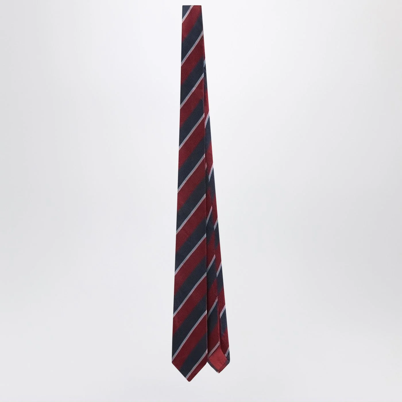The Frankie Shop Lene Striped Tie In Burgundy Women
