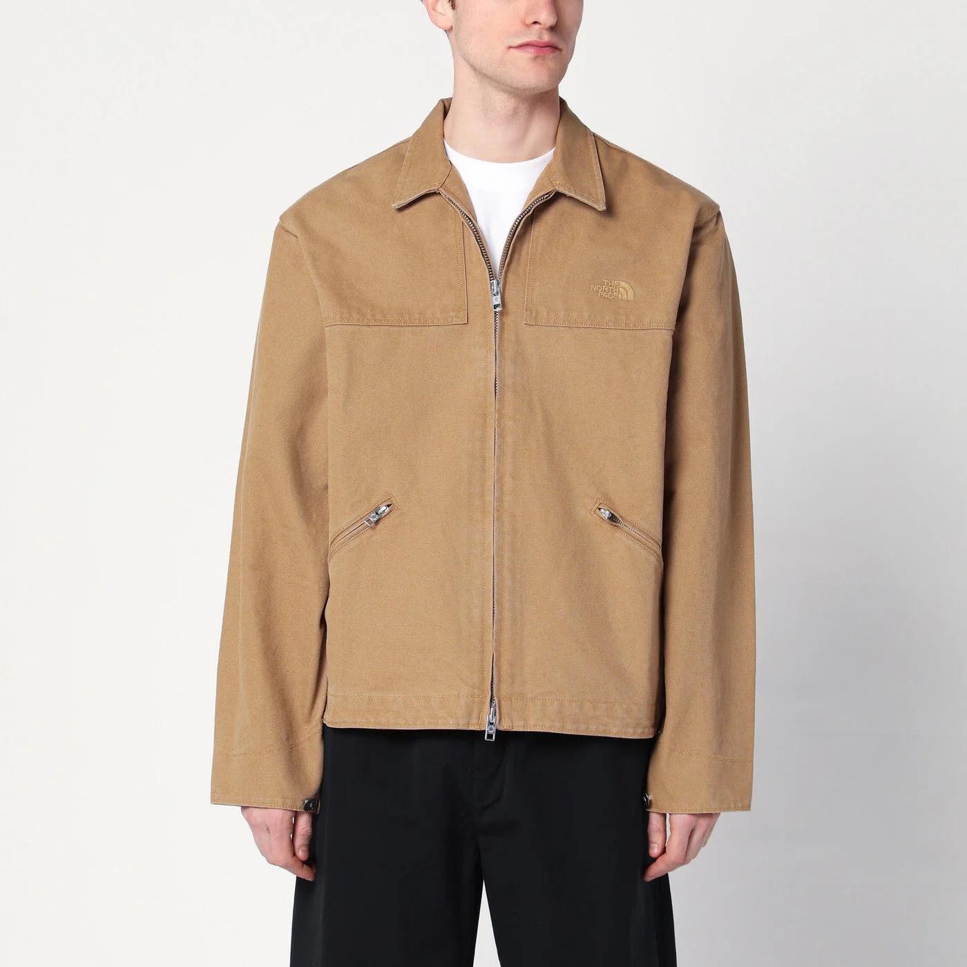 The North Face Light Brown Canvas Cedar Jacket Men