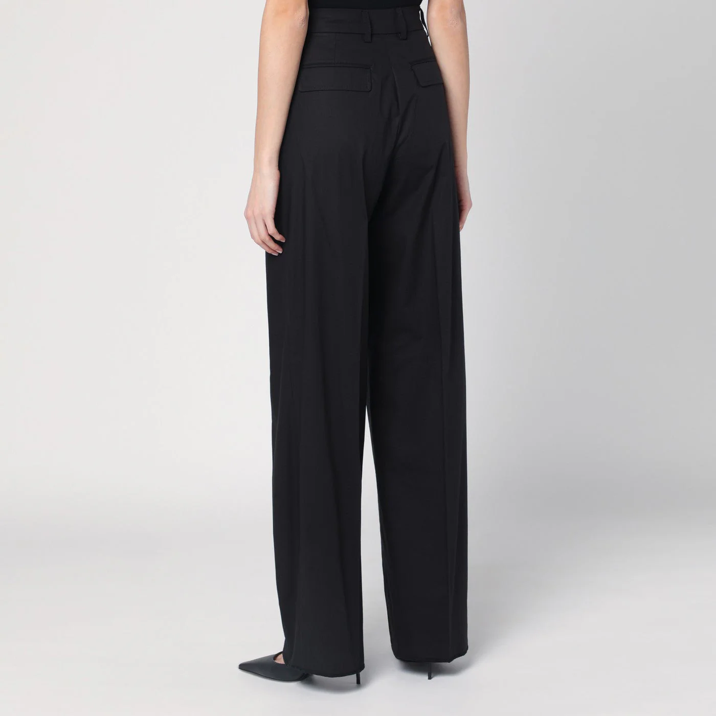 Thelatest Wide Black Axel Trousers Women - Image 2
