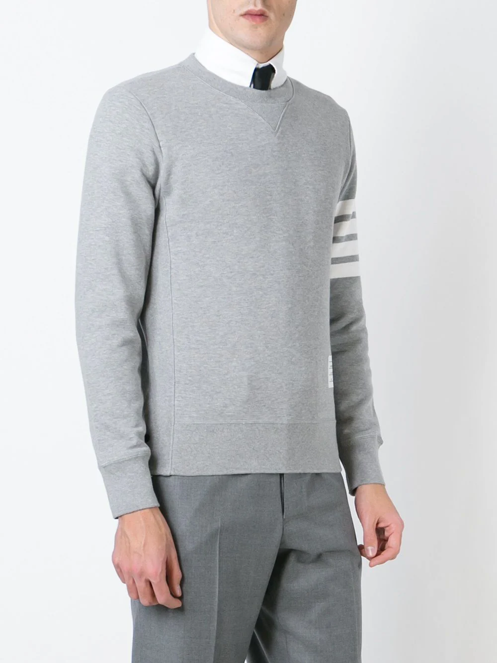 Thom Browne Men Cotton Crewneck Sweatshirt - Image 3