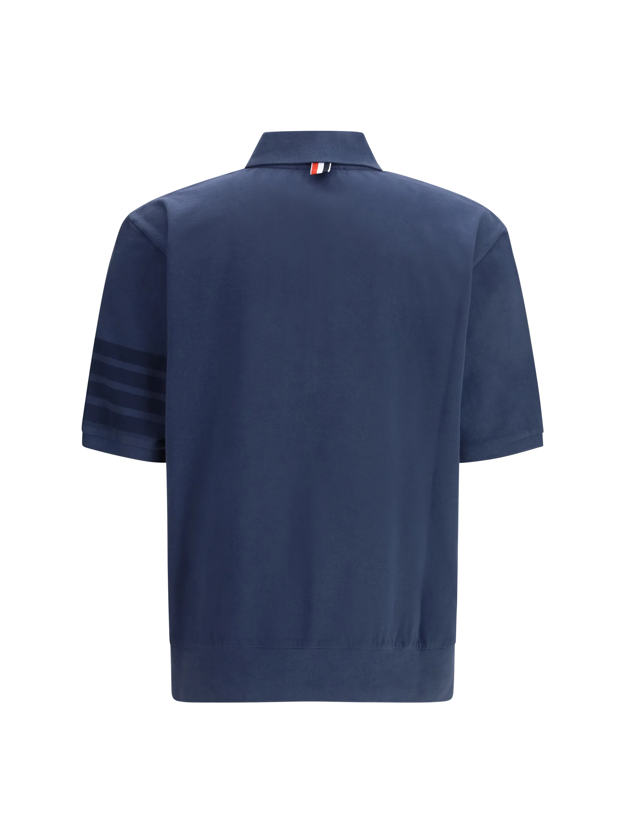 Thom Browne Men Cotton Polo Shirt - Image 2