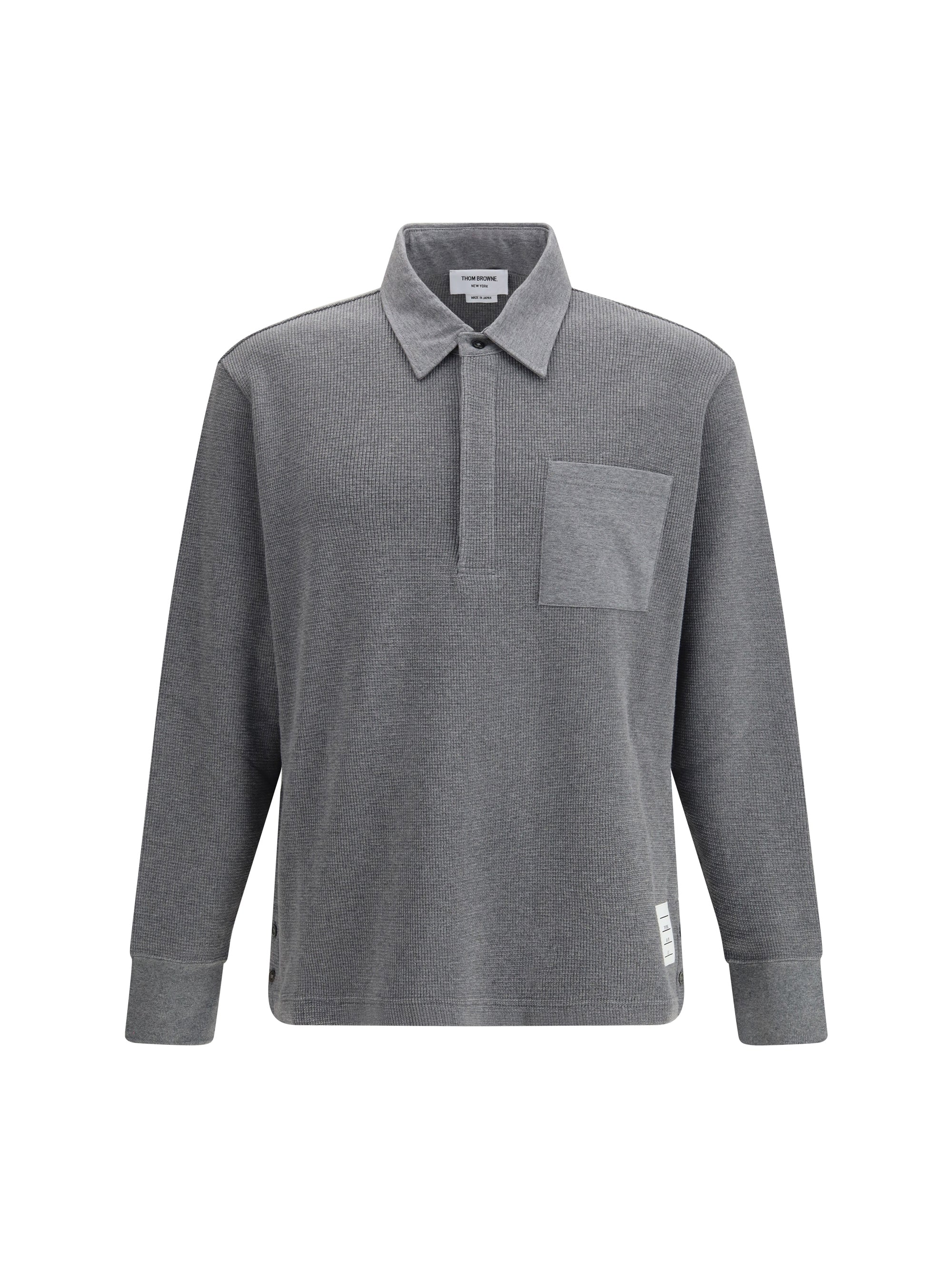 Thom Browne Men Long Sleeve Polo Shirt